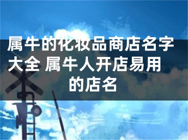 属牛的化妆品商店名字大全 属牛人开店易用的店名