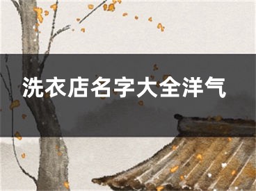 洗衣店名字大全洋气