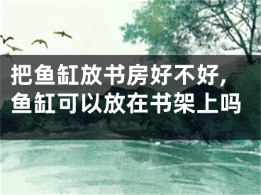 把鱼缸放书房好不好,鱼缸可以放在书架上吗