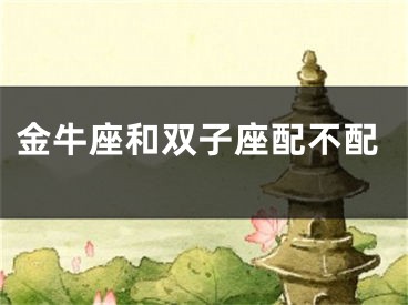 金牛座和双子座配不配