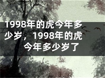 1998年的虎今年多少岁，1998年的虎今年多少岁了
