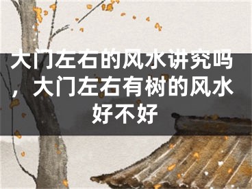 大门左右的风水讲究吗，大门左右有树的风水好不好