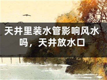 天井里装水管影响风水吗，天井放水口