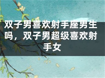 双子男喜欢射手座男生吗，双子男超级喜欢射手女