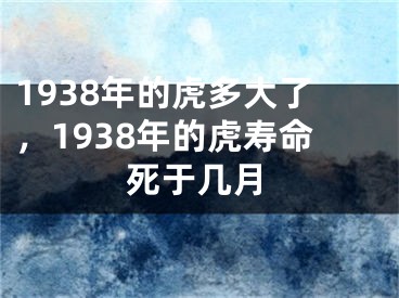 1938年的虎多大了，1938年的虎寿命死于几月