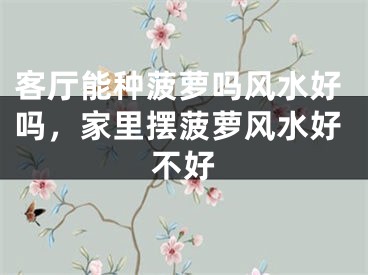 客厅能种菠萝吗风水好吗，家里摆菠萝风水好不好