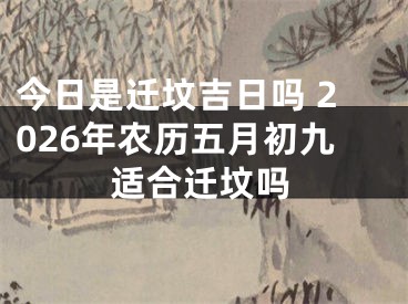 今日是迁坟吉日吗 2026年农历五月初九适合迁坟吗