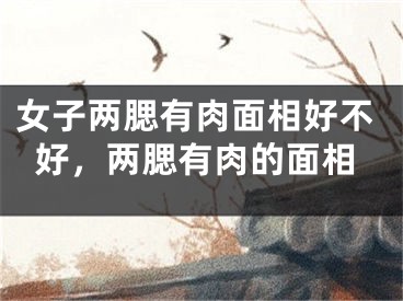 女子两腮有肉面相好不好，两腮有肉的面相