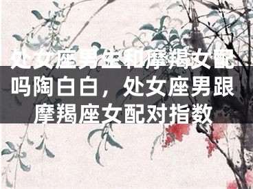 处女座男生和摩羯女配吗陶白白，处女座男跟摩羯座女配对指数