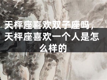 天枰座喜欢双子座吗，天枰座喜欢一个人是怎么样的