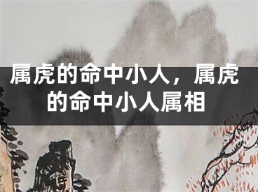 属虎的命中小人,属虎的命中小人属相