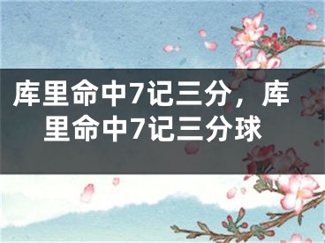 库里命中7记三分，库里命中7记三分球