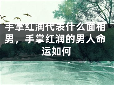 手掌红润代表什么面相男，手掌红润的男人命运如何