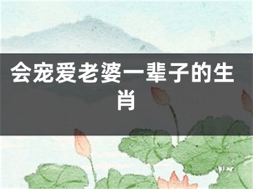 会宠爱老婆一辈子的生肖