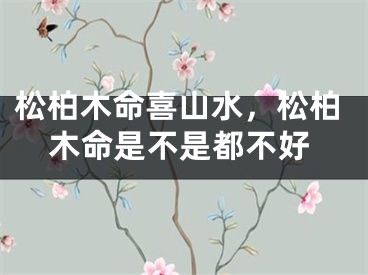 松柏木命喜山水,松柏木命是不是都不好