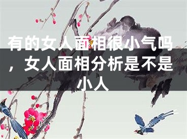 有的女人面相很小气吗，女人面相分析是不是小人