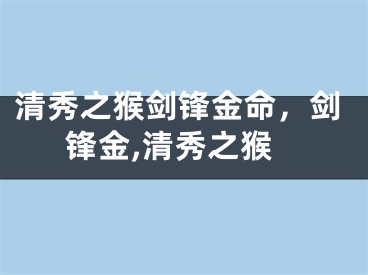 清秀之猴剑锋金命，剑锋金,清秀之猴
