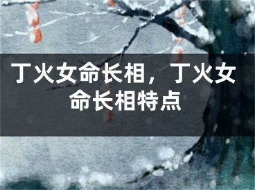 丁火女命长相，丁火女命长相特点