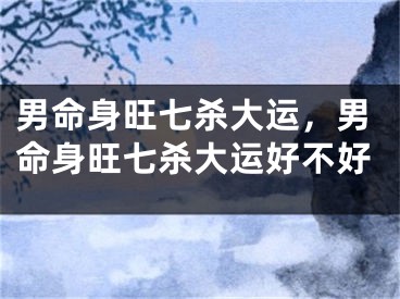 男命身旺七杀大运，男命身旺七杀大运好不好
