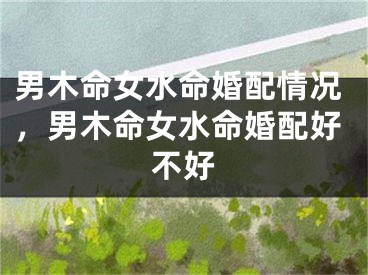 男木命女水命婚配情况，男木命女水命婚配好不好