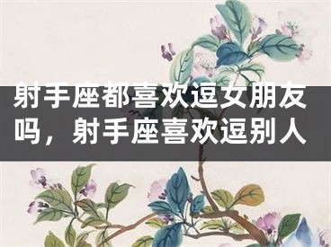 射手座都喜欢逗女朋友吗，射手座喜欢逗别人