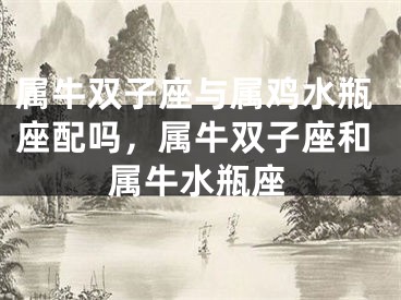 属牛双子座与属鸡水瓶座配吗,属牛双子座和属牛水瓶座