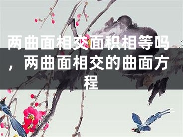 两曲面相交面积相等吗，两曲面相交的曲面方程