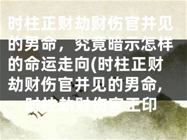 时柱正财劫财伤官并见的男命,究竟暗示怎样的命运走向(时柱正财劫财伤官并见的男命,时柱劫财伤官正印