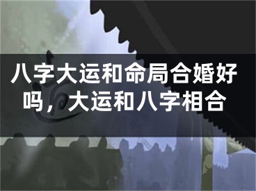 八字大运和命局合婚好吗,大运和八字相合