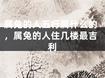 属兔的人五行属什么的,属兔的人住几楼最吉利