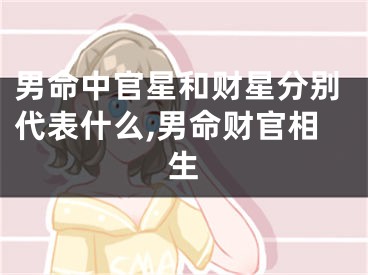 男命中官星和财星分别代表什么,男命财官相生