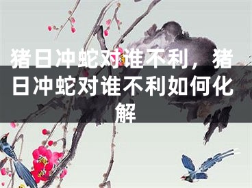 猪日冲蛇对谁不利,猪日冲蛇对谁不利如何化解