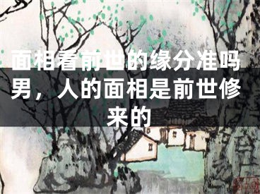 面相看前世的缘分准吗男，人的面相是前世修来的