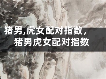 猪男,虎女配对指数，猪男虎女配对指数