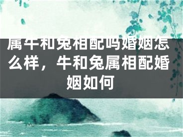 属牛和兔相配吗婚姻怎么样，牛和兔属相配婚姻如何