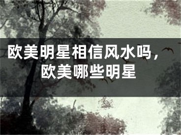 欧美明星相信风水吗，欧美哪些明星