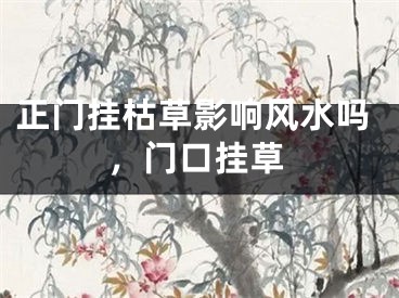 正门挂枯草影响风水吗，门口挂草