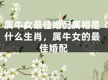 属牛女最佳婚配属相是什么生肖，属牛女的最佳婚配