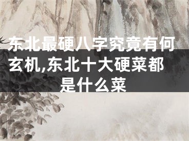 东北最硬八字究竟有何玄机,东北十大硬菜都是什么菜