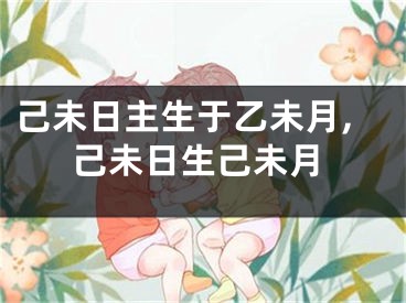 己未日主生于乙未月,己未日生己未月