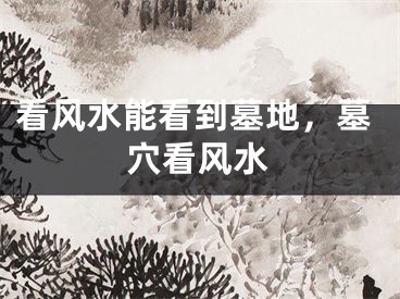 看风水能看到墓地，墓穴看风水