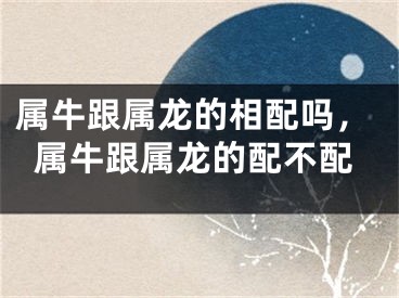 属牛跟属龙的相配吗，属牛跟属龙的配不配