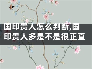 国印贵人怎么判断,国印贵人多是不是很正直