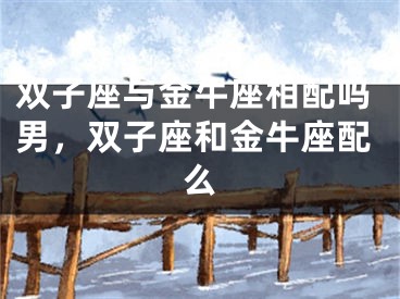 双子座与金牛座相配吗男，双子座和金牛座配么