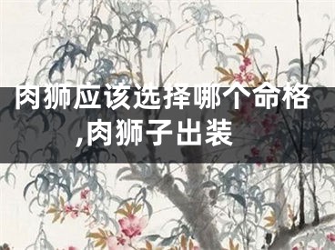 肉狮应该选择哪个命格,肉狮子出装