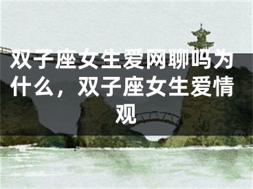 双子座女生爱网聊吗为什么，双子座女生爱情观