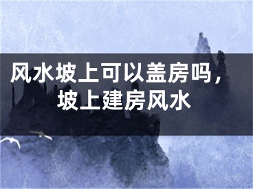 风水坡上可以盖房吗,坡上建房风水