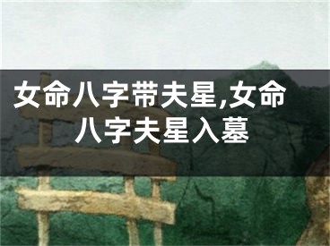女命八字带夫星,女命八字夫星入墓
