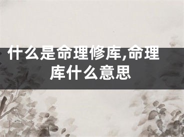 什么是命理修库,命理库什么意思