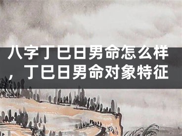 八字丁巳日男命怎么样，丁巳日男命对象特征